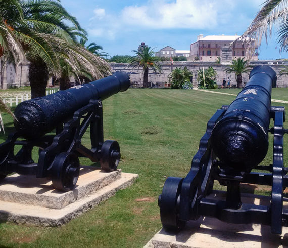 Bermuda Fort Cannons Royal Naval Dockyard